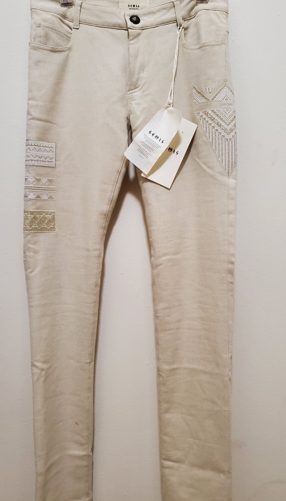 EMIS-PARIS Wool Blend Trousers NEW  $252